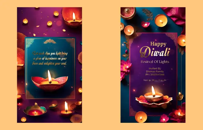 Creative 3D Diwali Greetings Instagram Story